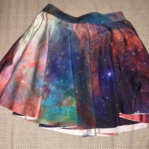 Galaxy print skirt